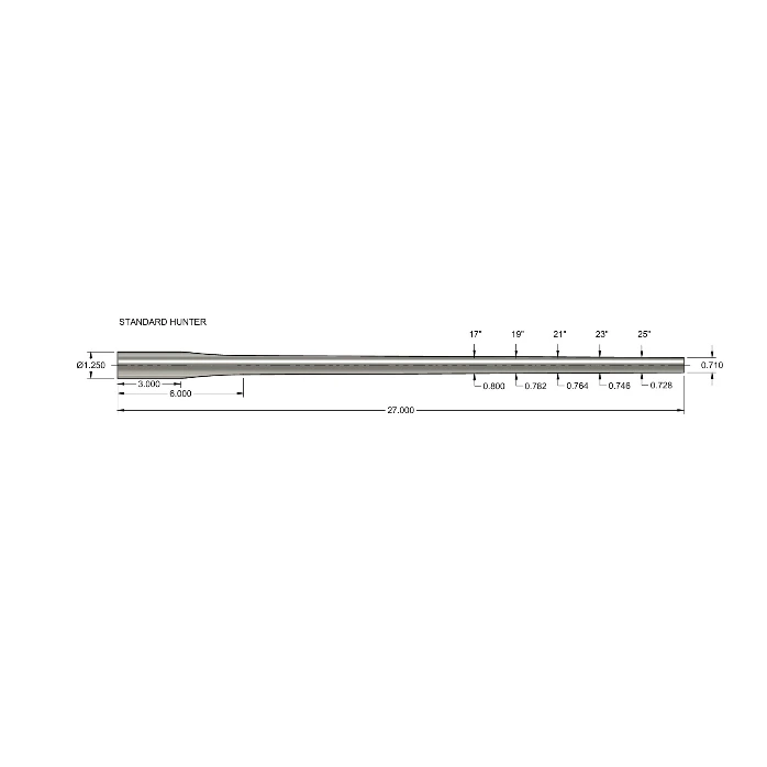 [27125SH243/75T] Stainless Blanks - Standard Hunter (6mm/.243, 7.5)