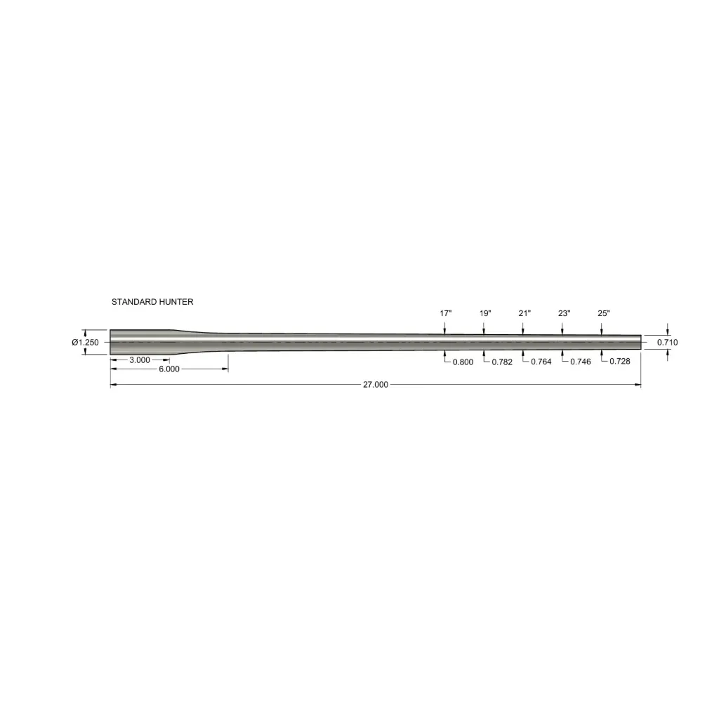 [27125SH2308/9T] Stainless Blanks - Standard Hunter (7.62mm/.308, 9)